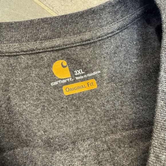 Carhartt K84 Henley T-Shirt Men’s 3XL Gray Short Sleeve Pocket Generac Logo - Picture 4 of 7
